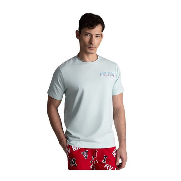 Roberto Vino Milano Crew Neck T-Shirt Future Mens Cream RVTUS03 - Picture 1 of 2